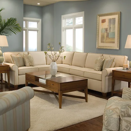 Customizable Transitional Sectional Sofa